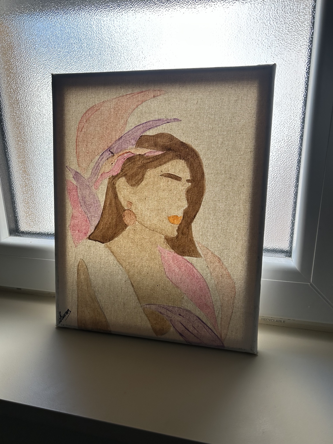 Tableau portrait réalisé par Laureen Dachard
